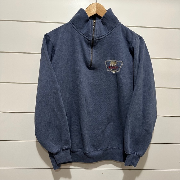 2/$40 Coastal Culture | Banff Quarter Zip  Long Sleeve Sweatshirt Blue - Picture 1 of 11